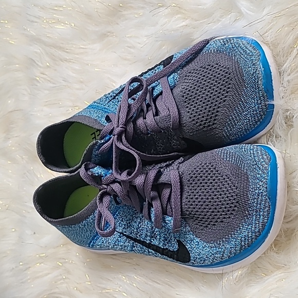 Nike Blue and Gray Sneakers with Flyknit 4.0 Running - Picture 11 of 16